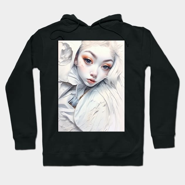 White Bunny Rabbit 2024 Hoodie by Artist_Imagination